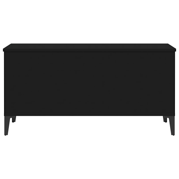 vidaXL Soffbord svart 90x44,5x45 cm konstruerat trä Svart