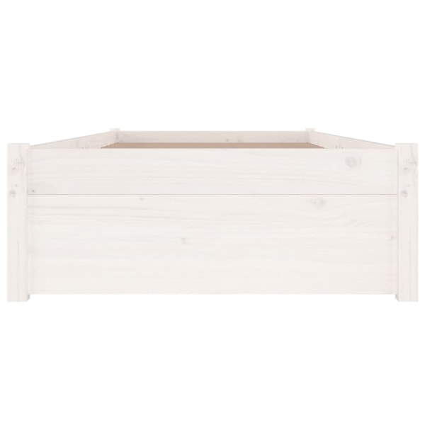 vidaXL Sängram med lådor vit 90x190 cm Vit