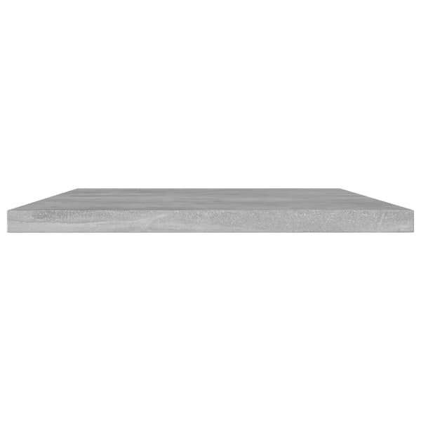 vidaXL Hyllplan 4 st betonggrå 60x30x1,5 cm konstruerat trä grå