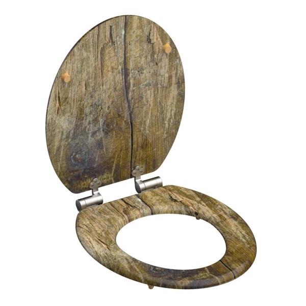 SCHÜTTE Toalettsits Solid Wood MDF brun Brun
