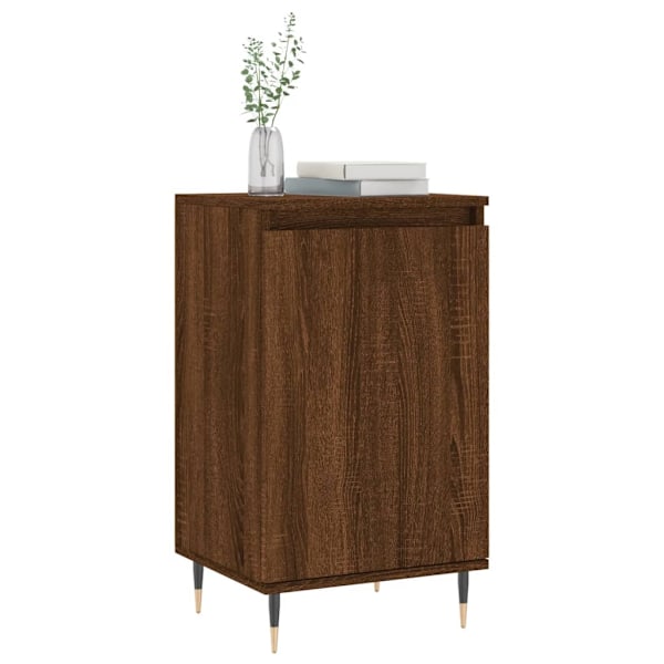 vidaXL Byrå brun ek 40x35x70 cm konstruerat trä Grå