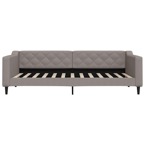 vidaXL Dagbädd utdragbar taupe 90x200 cm tyg Taupe