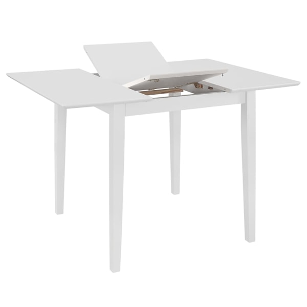 vidaXL Matgrupp 5 delar MDF vit Vit
