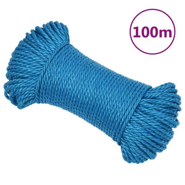 vidaXL Rep blå 3 mm 100 m polypropylen