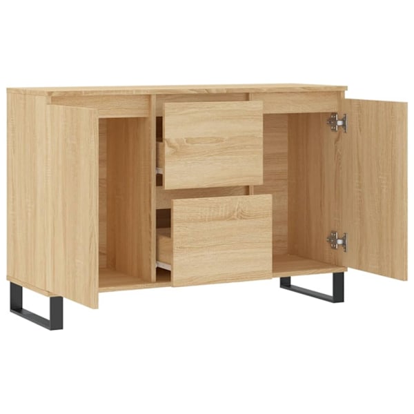 vidaXL Skänk sonoma-ek 104x35x70 cm konstruerat trä Brun