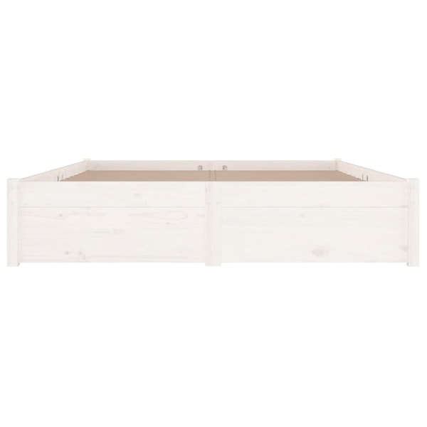 vidaXL Sängram med lådor vit 160x200 cm Vit