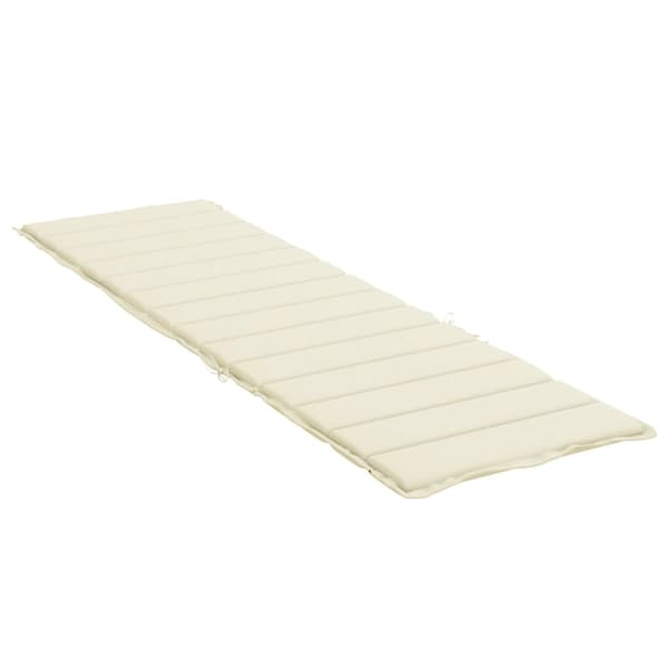 vidaXL Solsängsdynor Oxford tyg (100% polyester) Kräm Creme