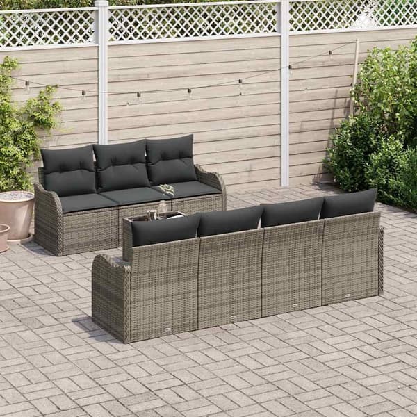 vidaXL Trädgårdsoffset Grå 55 x 55 x 37 cm konstrotting Grå