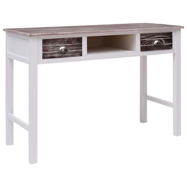 vidaXL Skrivbord brun 110x45x76 cm trä Brun