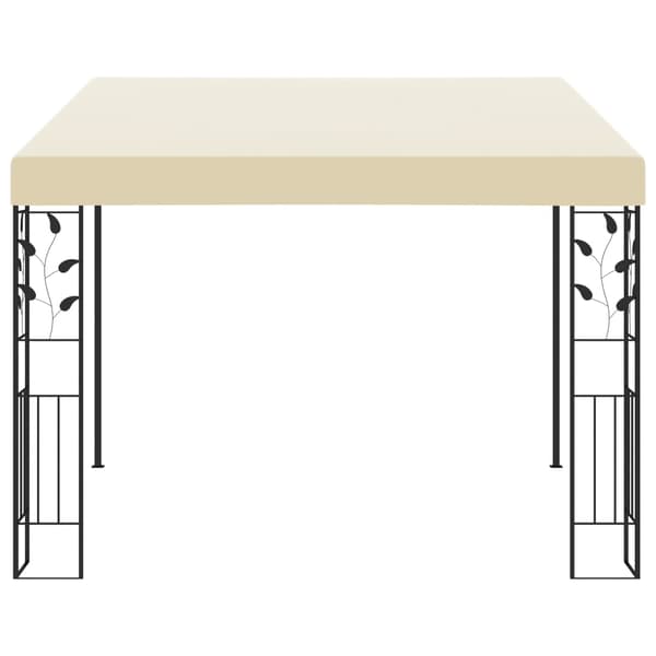 vidaXL Väggmonterad paviljong 3x3x2,5 m gräddvit Creme