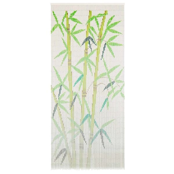 vidaXL Dörrdraperi i bambu 90x200 cm multifärg