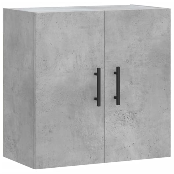vidaXL Väggskåp betonggrå 60x31x60 cm konstruerat trä Grå