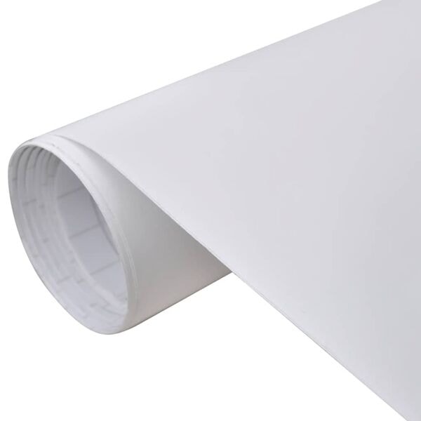 vidaXL Bilfoliering 2 st matt vit 100x150 cm+50x150 cm matt vit