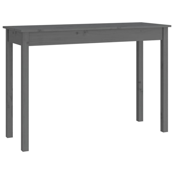 vidaXL Konsolbord grå 110x40x75 cm massiv furu Grå