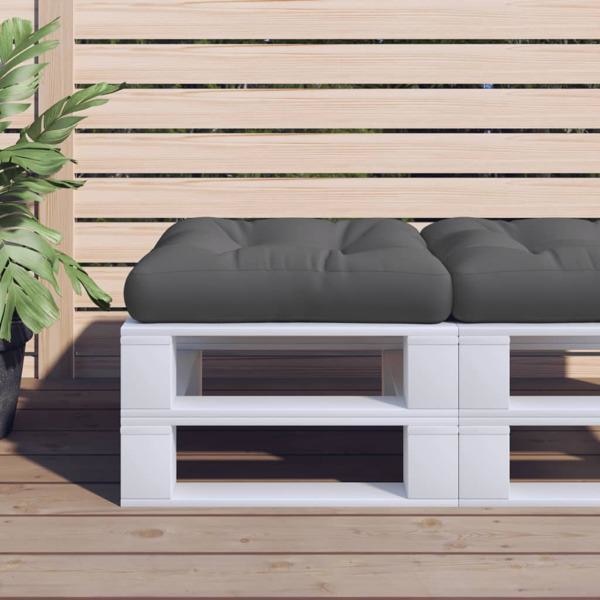 vidaXL Palldyna grå 58x58x10 cm tyg grå