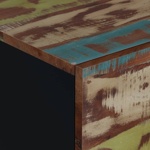 vidaXL Soffbord 80x50x40 cm massivt återvunnet och konstruerat trä Flerfärgsdesign