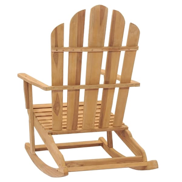vidaXL Däckstol massiv teak Brun