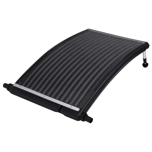 vidaXL Rundad solpanel för pool 110x65 cm Svart