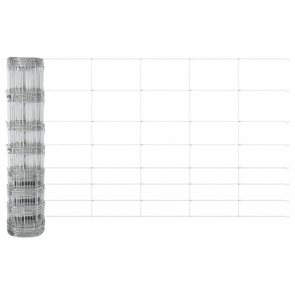 vidaXL Markfixerat Svetsat Stängsel 100 x 1 m (B x H) Silver