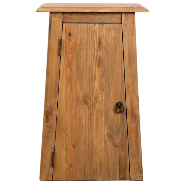 vidaXL Väggskåp badrum massiv furu 42x23x70 cm Brun
