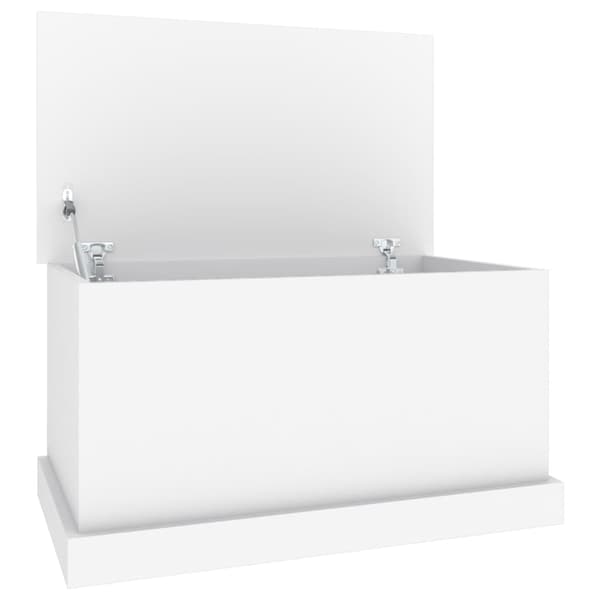 vidaXL Förvaringslåda vit 70x40x38 cm konstruerat trä Vit
