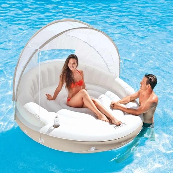 Intex Canopy Island bad-ö 199 x 150 cm 58292NP Vit L