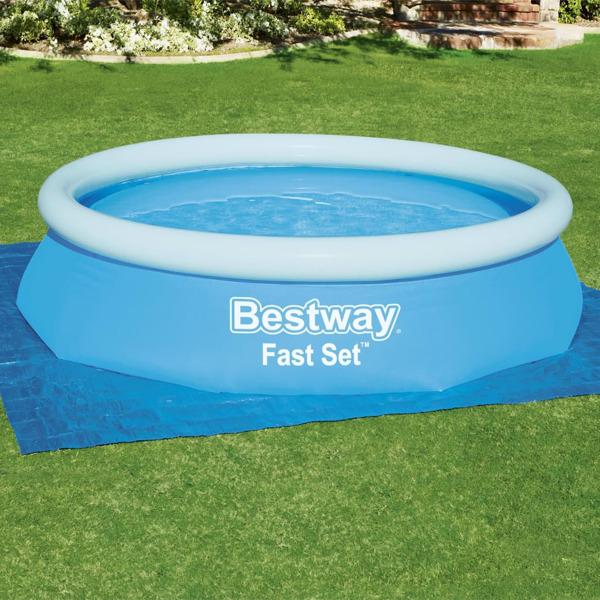 Bestway Markduk för pool Flowclear 335x335 cm Blå