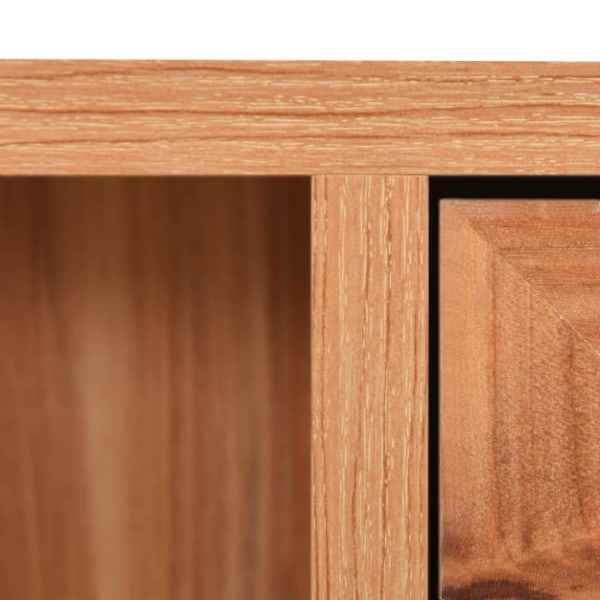 vidaXL Spegelskåp för badrum ek 66x17x63 cm MDF Brun