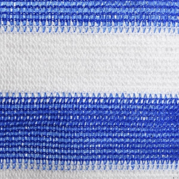 vidaXL Balkongskärm blå och vit 90x500 cm HDPE Flerfärgsdesign