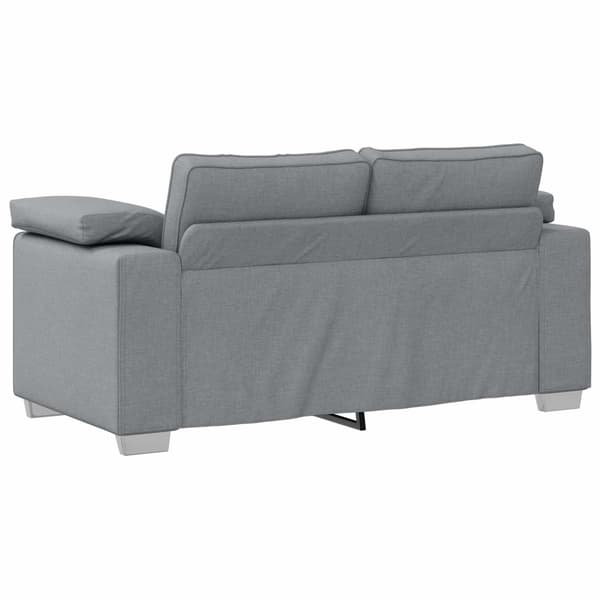 vidaXL Soffa 2 pcs Ljusgrå 219 x 80 x 82 cm tyg Grå