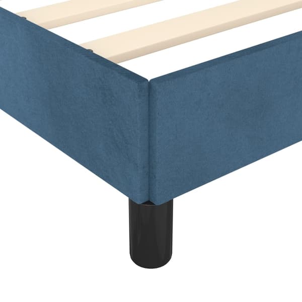 vidaXL Sängram utan madrass mörkblå 80x200 cm sammet Blå