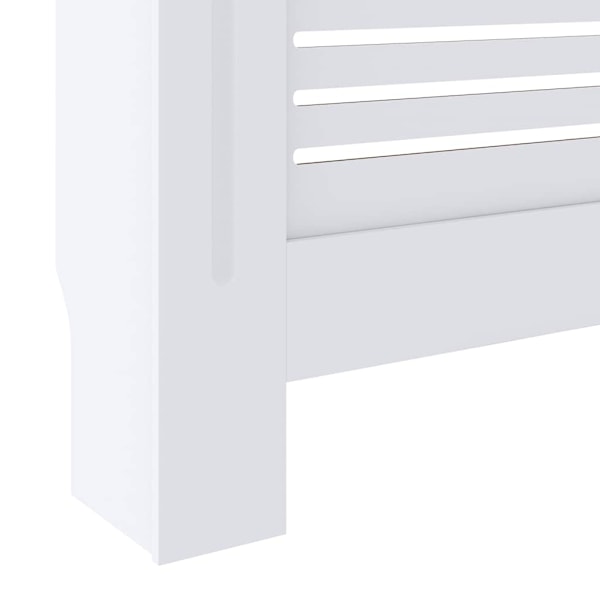 vidaXL Elementskydd MDF vit 205 cm Vit