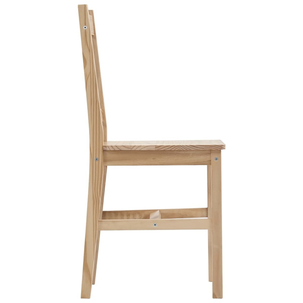 vidaXL Matgrupp 7 delar furu Brun
