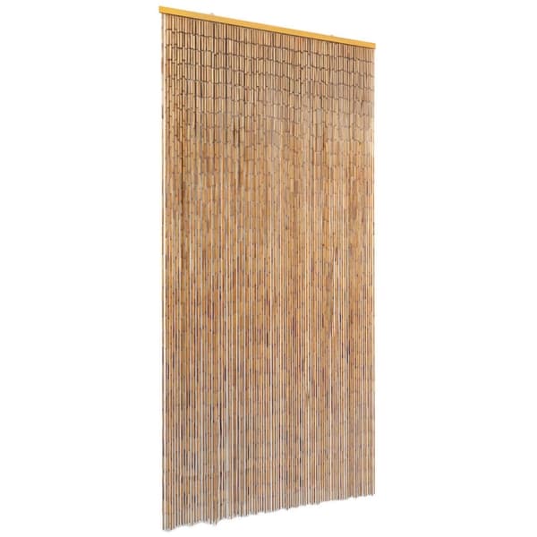 vidaXL Dörrdraperi i bambu 90x220 cm Brun