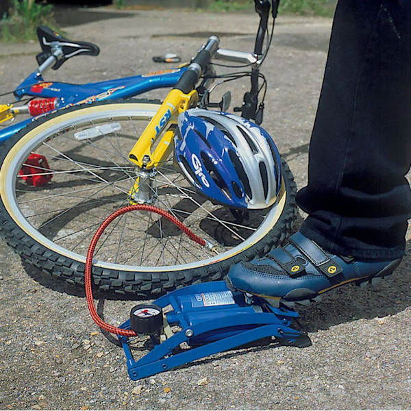 Draper Tools Fotdriven luftpump dubbla cylindrar blå 25996 Blå