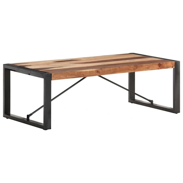 vidaXL Soffbord 120x60x40 cm massivt trä Brun