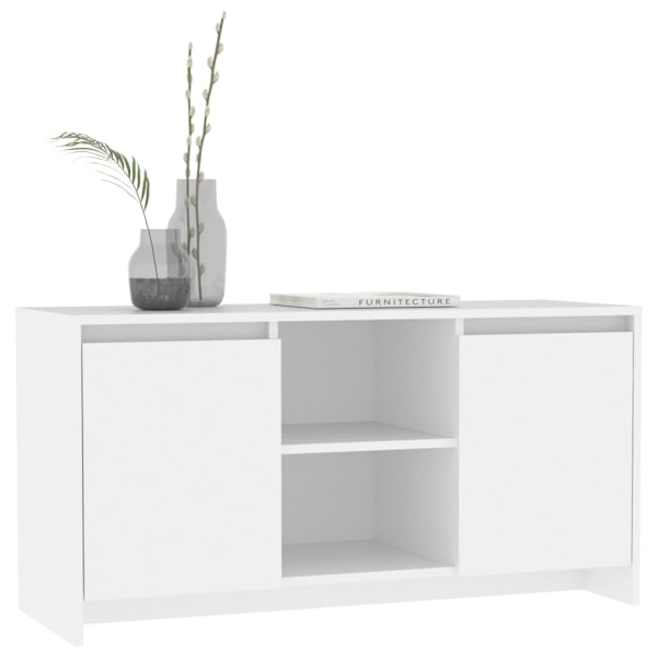 vidaXL Tv-bänk vit 102x37,5x52,5 cm konstruerat trä Vit