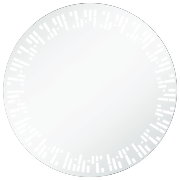 vidaXL Badrumsspegel LED 80 cm Silver