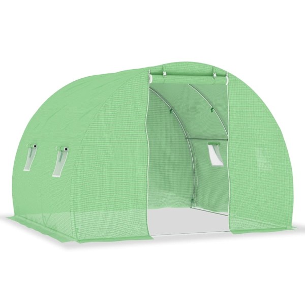 vidaXL Växthus 6 m² 3x2x2 m Grön