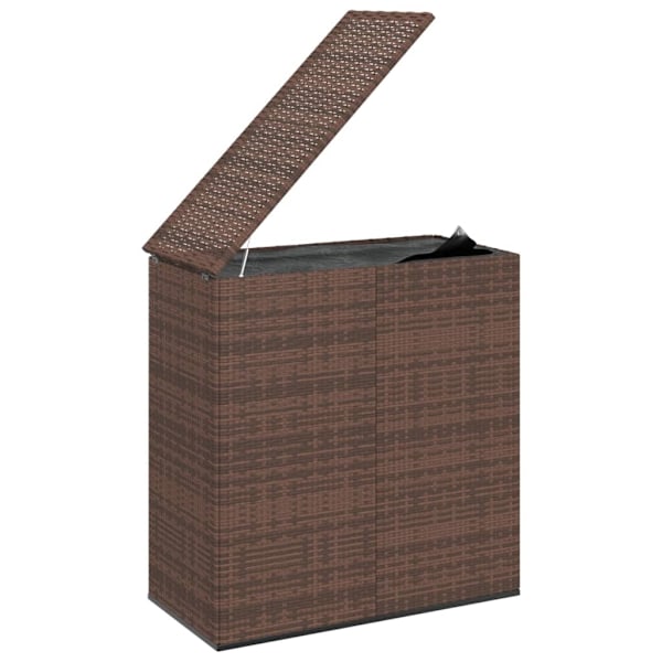 vidaXL Dynbox PE-rotting 100x49x103,5 cm brun Brun