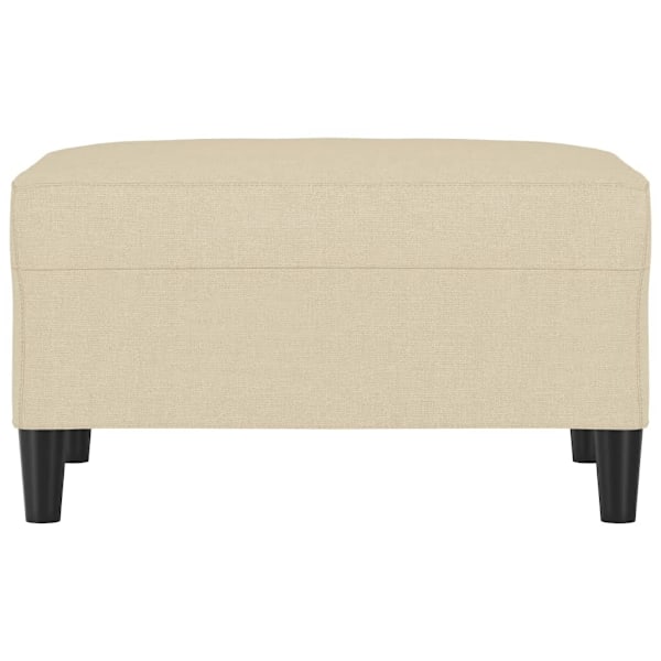 vidaXL Fotpall gräddvit 70x55x41 cm tyg Kräm