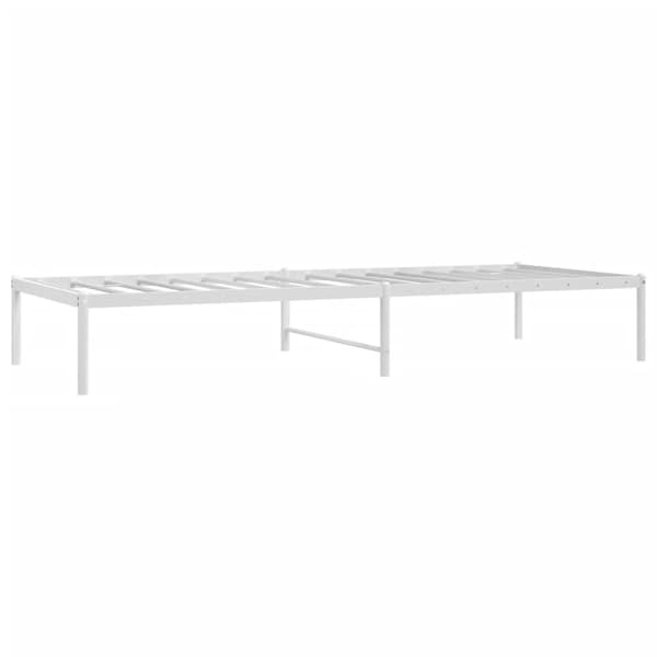vidaXL Sängram metall vit 80x200 cm Vit
