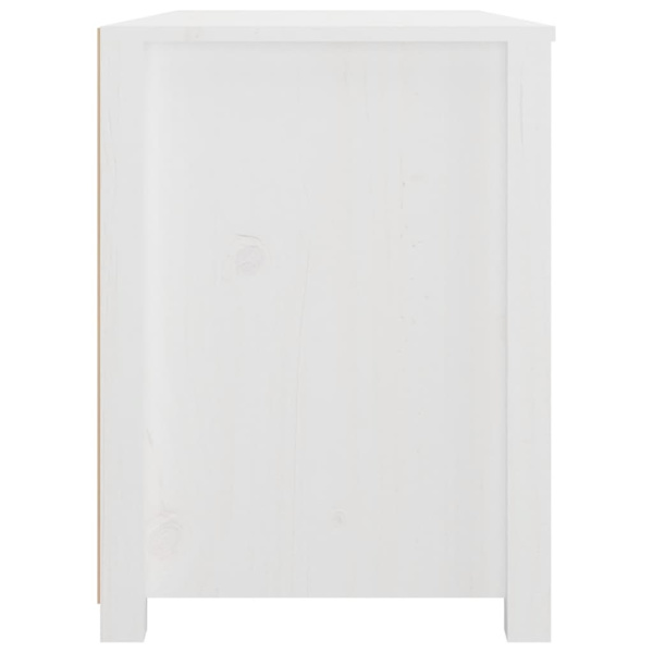 vidaXL Sidoskåp vit 100x40x54 cm massiv furu Vit