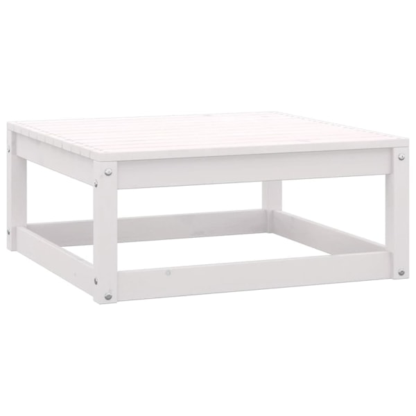 vidaXL Loungegrupp 3 delar vit massiv furu Vit