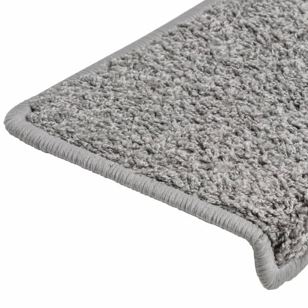 vidaXL Trappstegsmattor 10 st 65x25 cm grå Grå