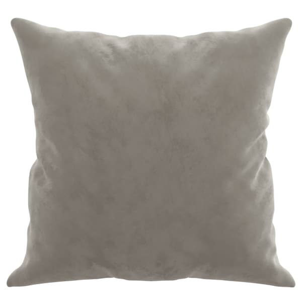 vidaXL Prydnadskuddar 2 st ljusgrå 40x40 cm sammet Grå