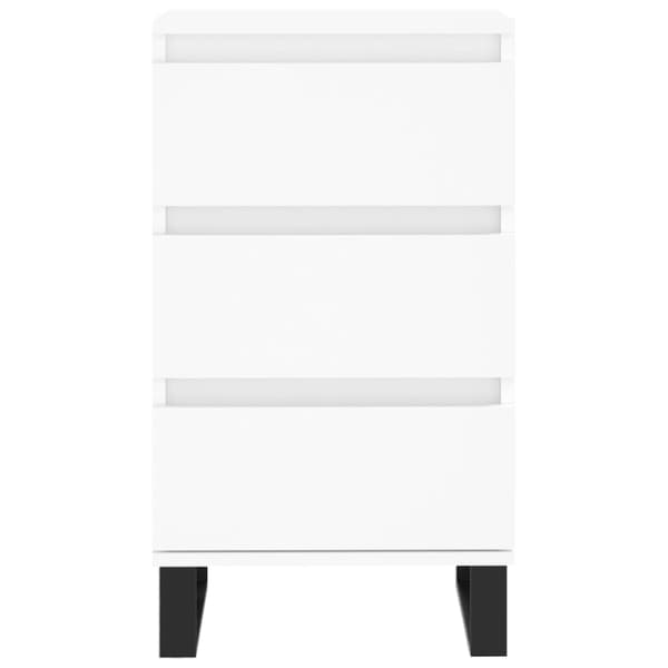 vidaXL Byrå vit 40x35x70 cm konstruerat trä Vit