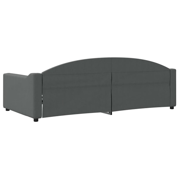 vidaXL Dagbädd mörkgrå 100x200 cm tyg Grå