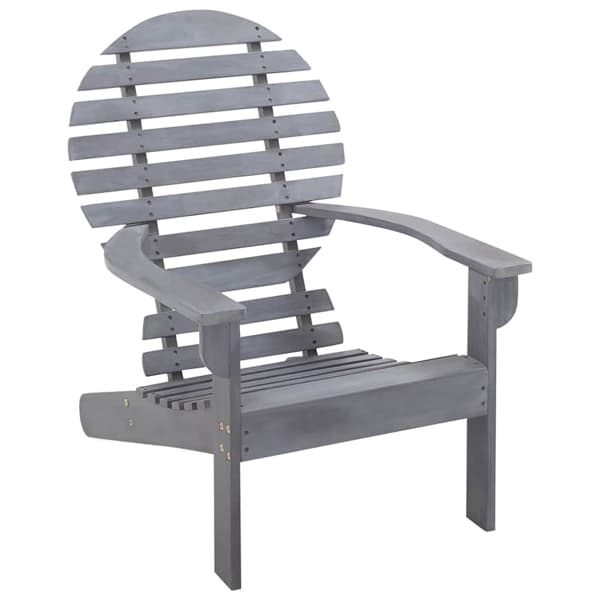 vidaXL Adirondackstol massivt akaciaträ grå grå