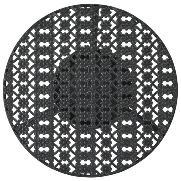 vidaXL Bistrobord svart 40x70 cm metall Svart